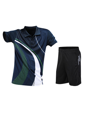 休閑運動服(墨綠/白)